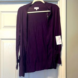 Medium, NWT, Pink Lily cardigan with pockets.